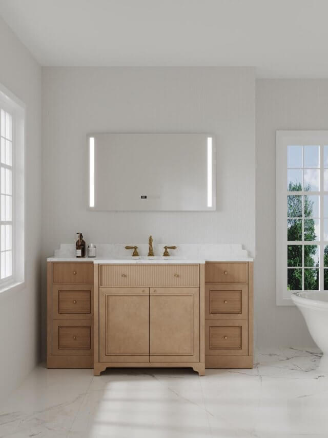 Smart Bathroom Mirror Heater with Front Lighting