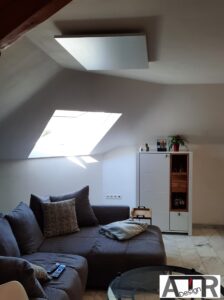 Apartment in Luxembourg using Sundirect infrared heating panel