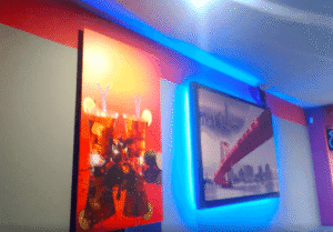 Bar in Czech using Sundirect Art panel glass series