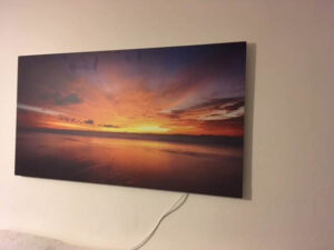 Glass-ART panel installed in the living room, Czech