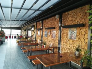 Restaurant in macedonia using Sundirect space infrared heater