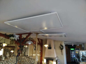 Restaurant in Slovenia heated by Sundirect infrared panel