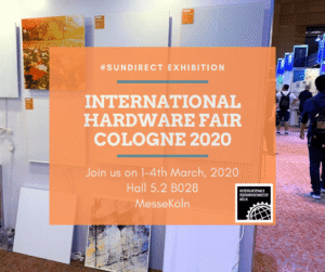 Sundirect will exhibit at the International Hardware Fair in Cologne