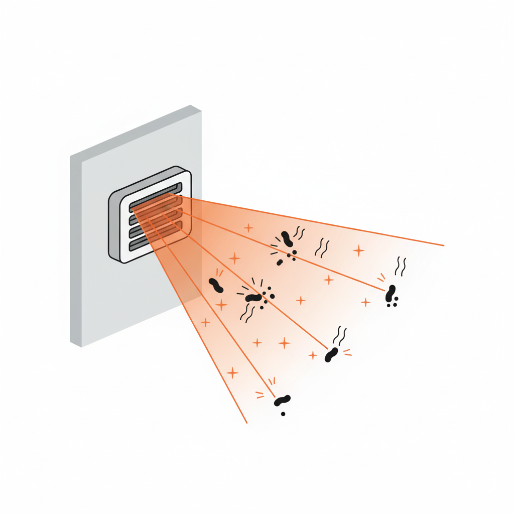 infra heater kills bacteria
